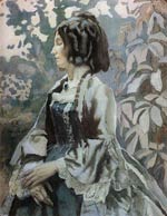 Дама в голубом. 1902. Пастель