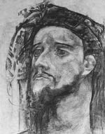 Голова пророка. Эскиз. 1904-1905. акв., графитн. карандаш, уголь, белила.